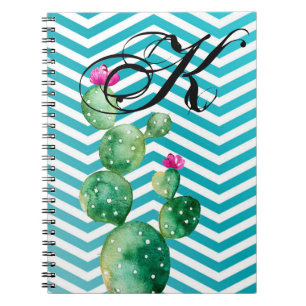 Personalized Note Book Boho Cacti Cactus Succulent