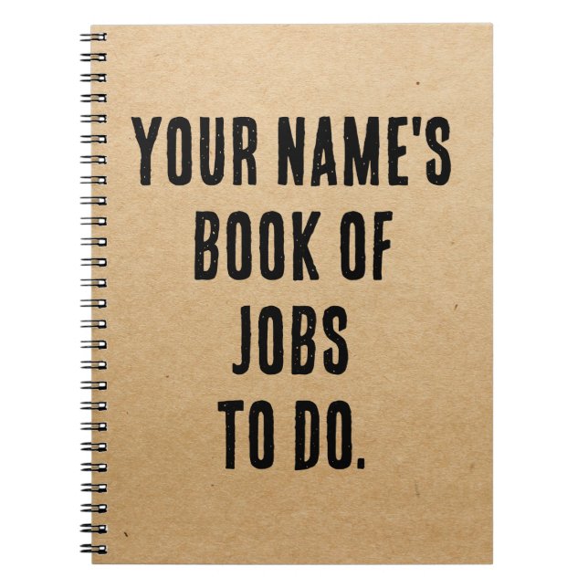 Personalized notebook custom name notebook spiral (Front)