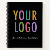 Personalized Notebook for Business Custom Logo