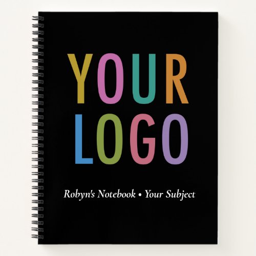 Personalized Notebook for Business Custom Logo