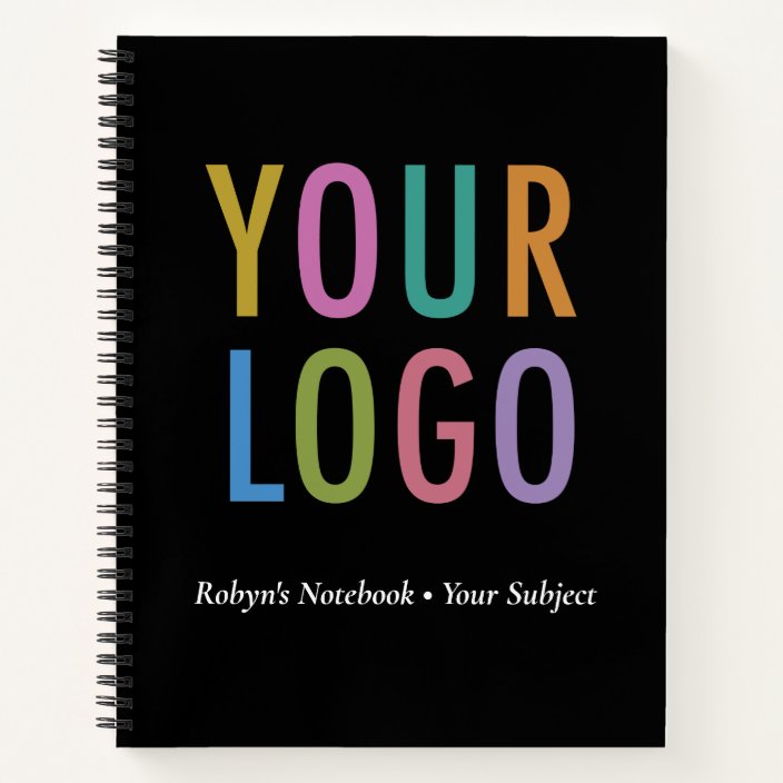 Personalized Notebook for Business Custom Logo | Zazzle.com