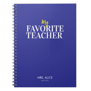 Personalized notebook for teacher Gifts 