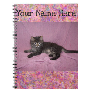 Personalized Notebook - Pink Kitty