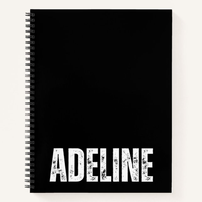 Personalized Notebook with Adeline (Front)