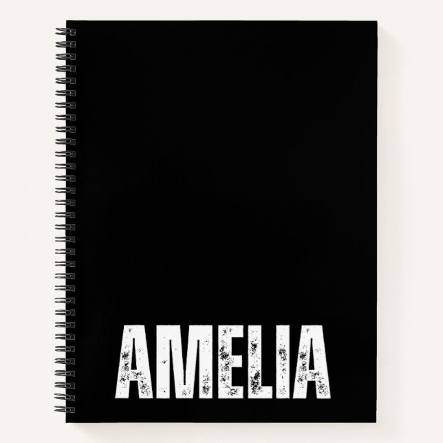 Personalized Notebook with Amelia (Front)