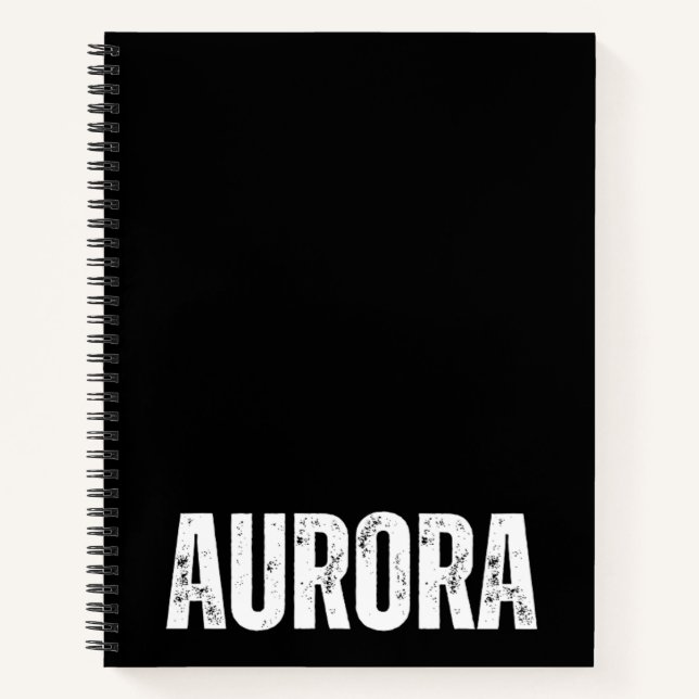 Personalized Notebook with Aurora (Front)