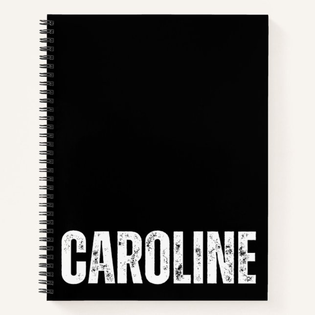 Personalized Notebook with Caroline (Front)