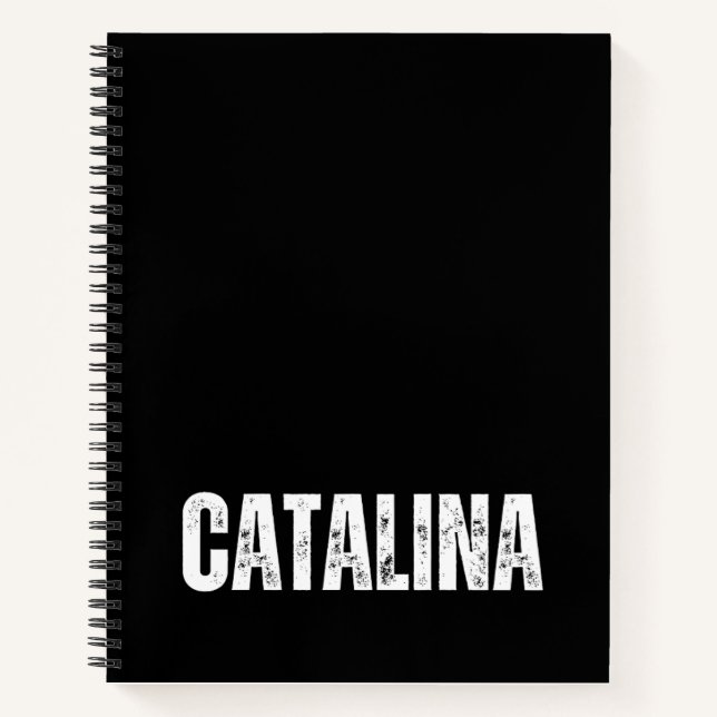 Personalized Notebook with Catalina (Front)