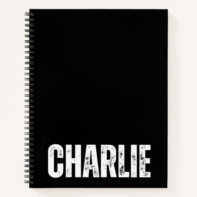 Personalized Notebook with Charlie (Front)