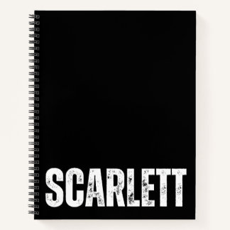 Personalized Notebook with Scarlett