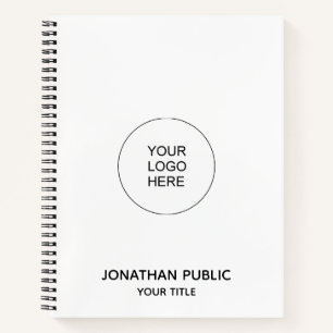 Personalized Notebooks Add Company Logo Text