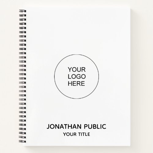 Personalized Notebooks Add Company Logo Text