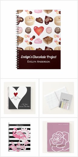 Personalized Notebooks for School or Work