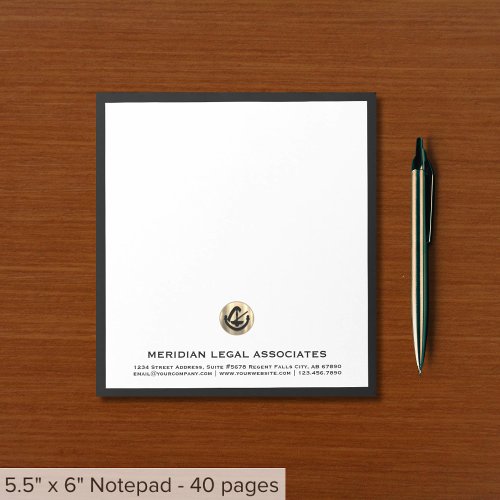 Personalized Notepad for Law Office 