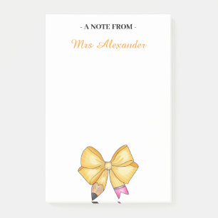 Personalized Notepad for Teachers, Cute Notepad wi