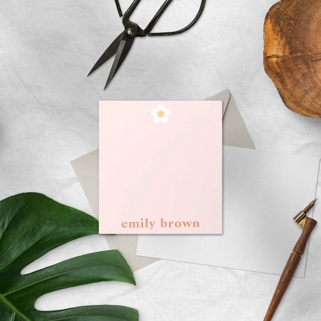 Personalized Notepad Retro Daisy Custom Notepad (Creator Uploaded)