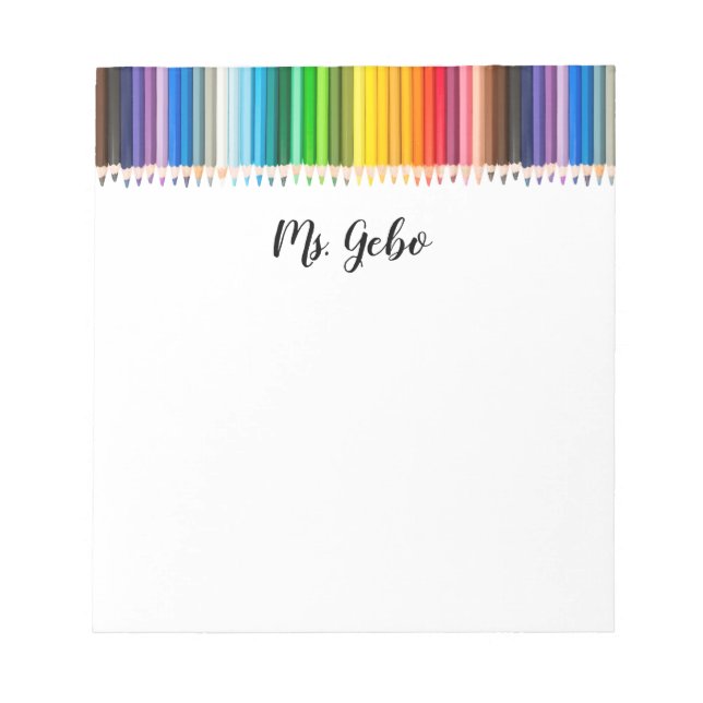 Personalized Notepad with pencils (Front)