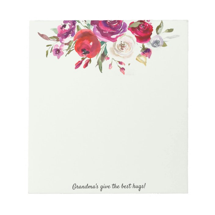 Personalized Notepad YOUR TEXT Gift For Grandma