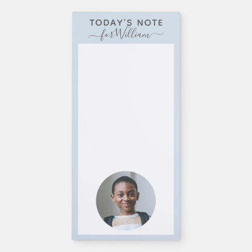 Personalized notes for kids photo template magnetic notepad