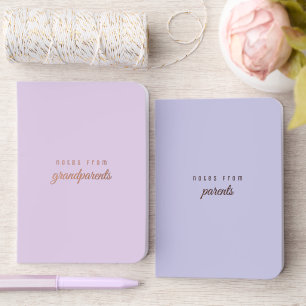 Personalized Notes from Parents & Grandparents Foil Vow Books