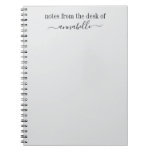 Personalized notes from the desk of notebook