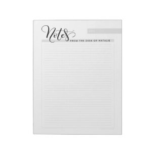 Personalized, Notes from the desk of - notepad