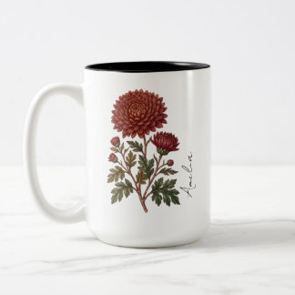 Personalized November Birth Month Flower Mug