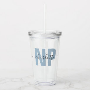 Personalized NP Nurse Practitioner Graduation Chic Acrylic Tumbler