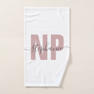 Personalized NP Nurse Practitioner Graduation Chic Hand Towel