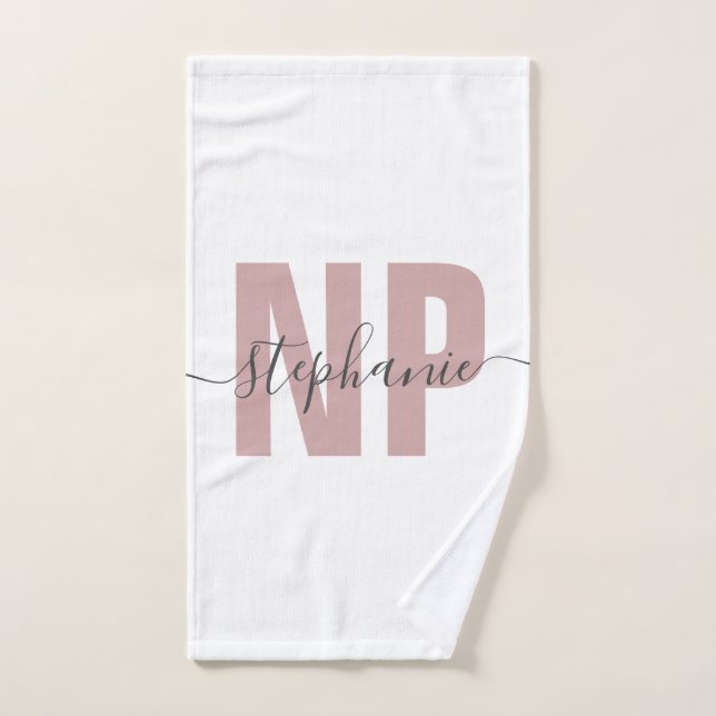 Personalized NP Nurse Practitioner Graduation Chic Hand Towel (Hand Towel)
