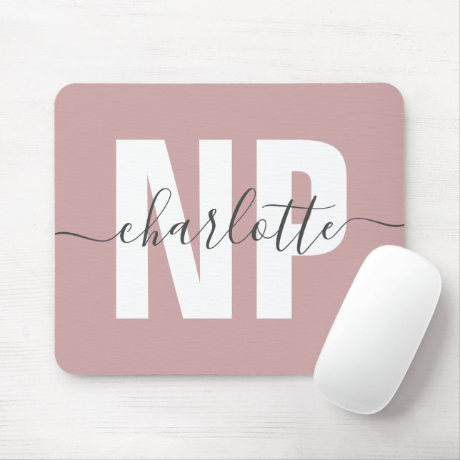 Personalized NP Nurse Practitioner Graduation Chic Mouse Pad (With Mouse)