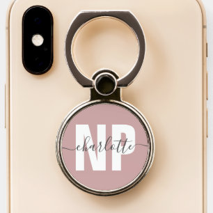 Personalized NP Nurse Practitioner Graduation Chic Phone Ring Stand