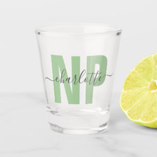 Personalized NP Nurse Practitioner Graduation Chic Shot Glass