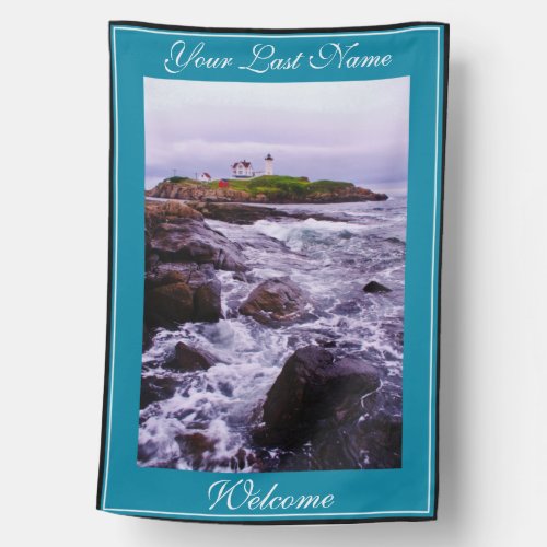 Personalized Nubble Light in ME Garden Flag