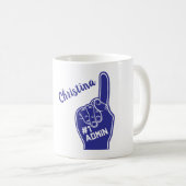 Personalized Number One Admin Coffee Mug (Front Right)