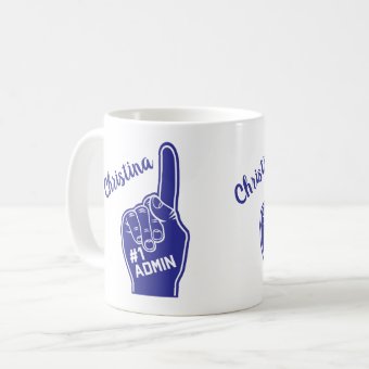Personalized Number One Admin Coffee Mug | Zazzle