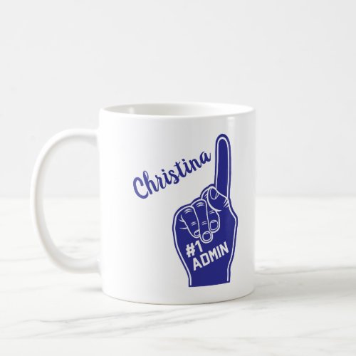 Personalized Number One Admin Coffee Mug