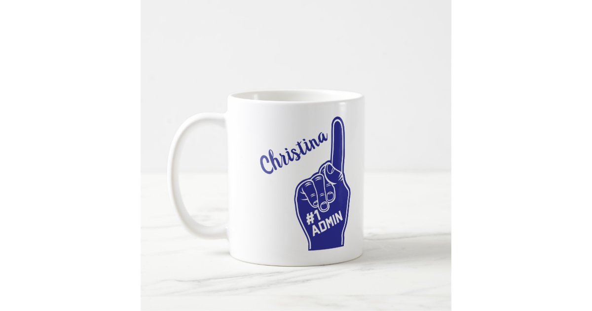Personalized Number One Admin Coffee Mug | Zazzle