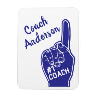 Personalized Number One Coach Foam Finger