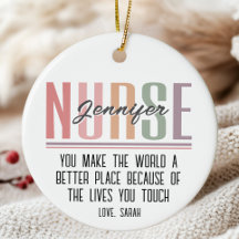 Personalized Nurse Appreciation Christmas