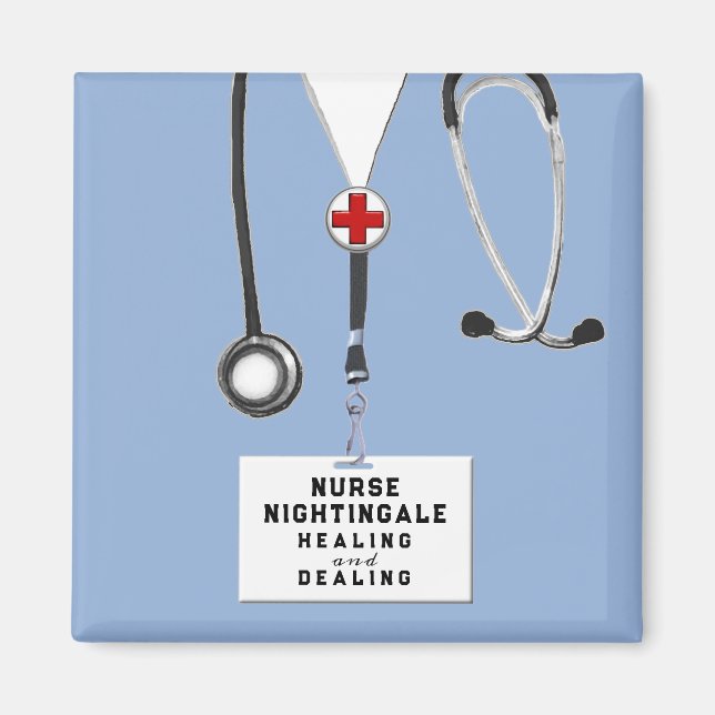 Personalized Nurse Appreciation Gift Magnet (Front)