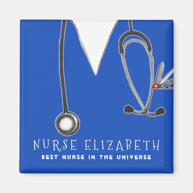 Personalized nurse appreciation gifts magnet (Front)