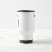 Personalized Nurse Caduceus Medical Pink Teal Travel Mug (Center)