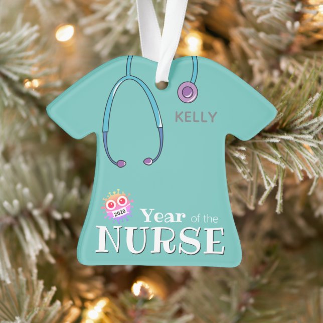 Personalized Nurse Christmas Ornaments (Tree)