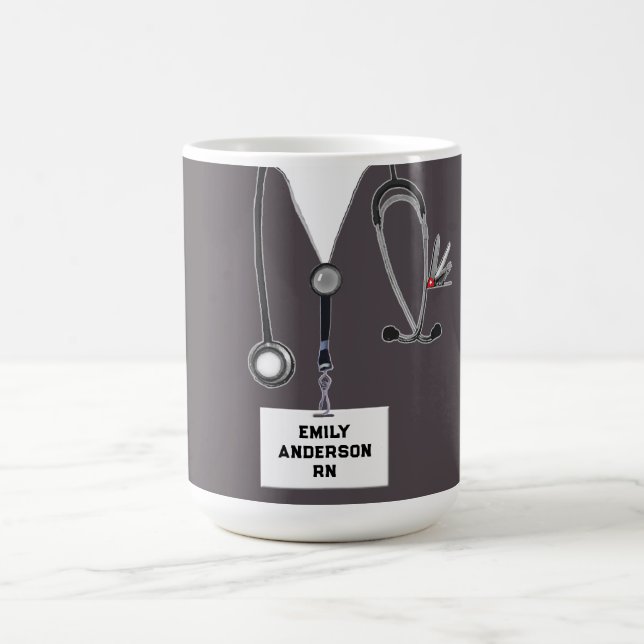 Personalized Nurse Coffee Mug (Center)