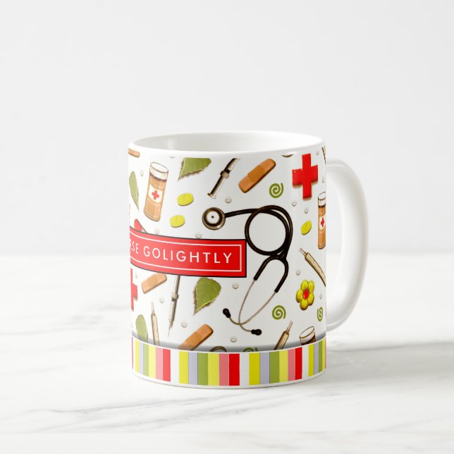 Personalized Nurse Coffee Mug (Front Right)