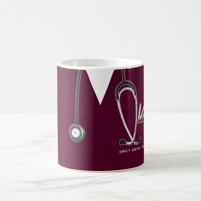 Personalized Nurse Collectible Coffee Mug (Center)