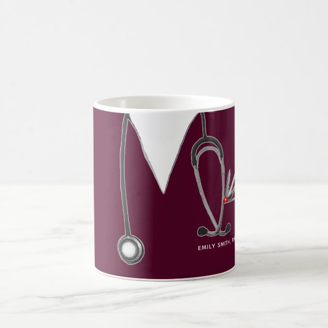 Personalized Nurse Collectible Coffee Mug (Center)