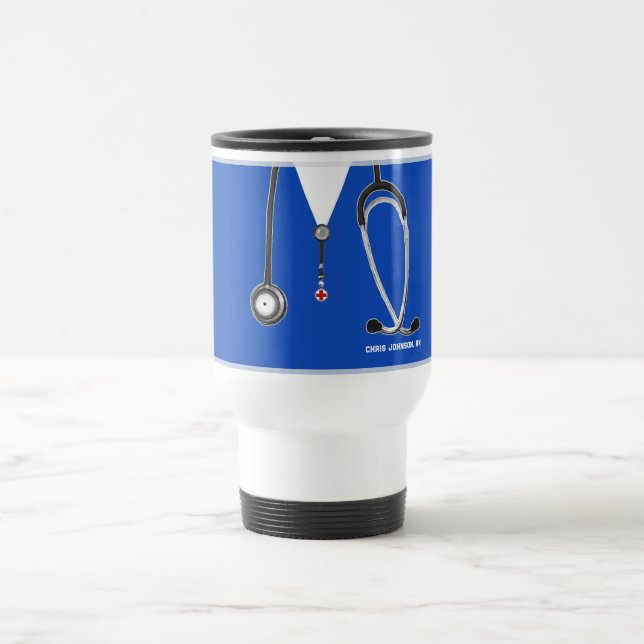 Personalized Nurse Collectible Travel Mug (Center)