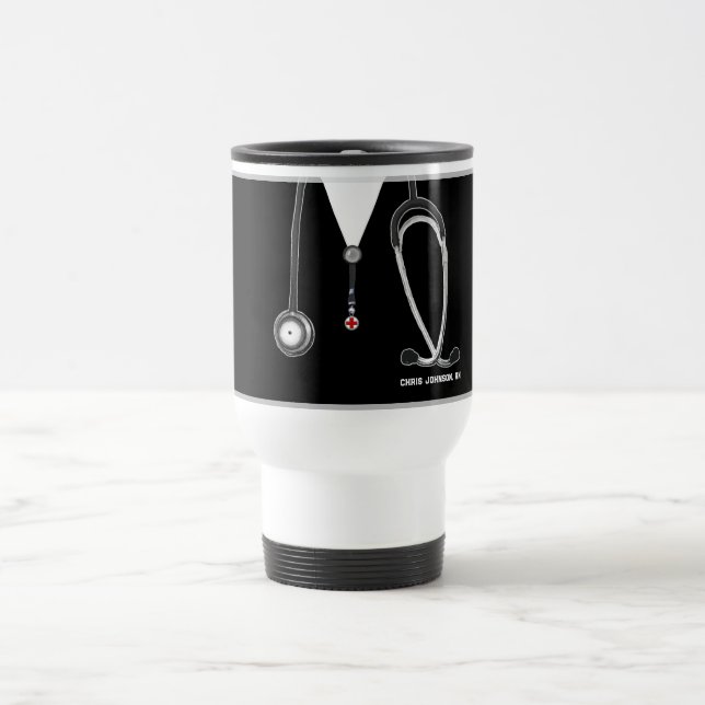 Personalized Nurse Collectible Travel Mug (Center)